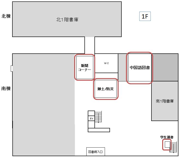 中央図書館南棟1階