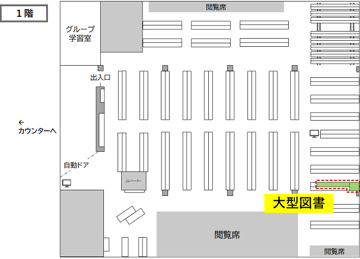 農学部図書館大型図書